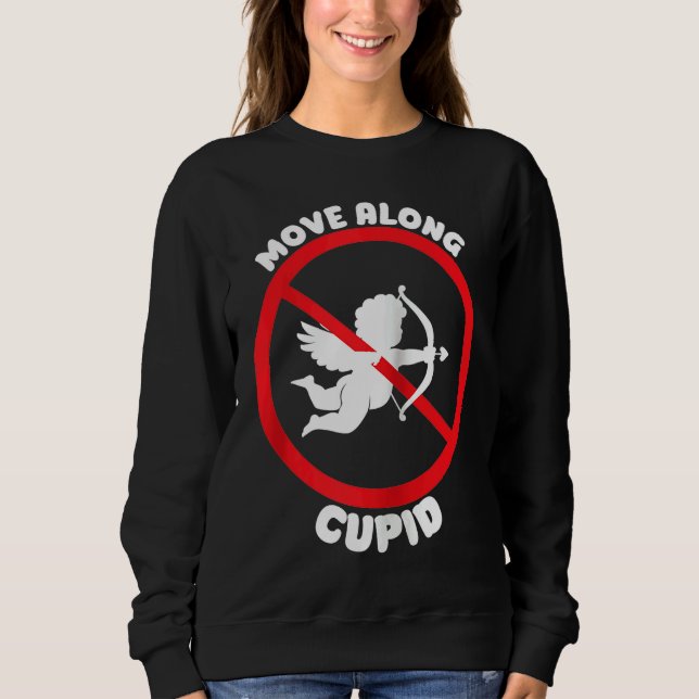 Sweatshirt Valentine Cupid Anti Valentines Day  Anti Valentin (Devant)
