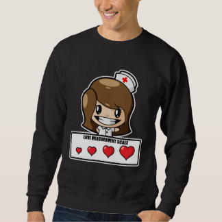 Sweatshirt Valentines Nurse  For Women  Love Measurement