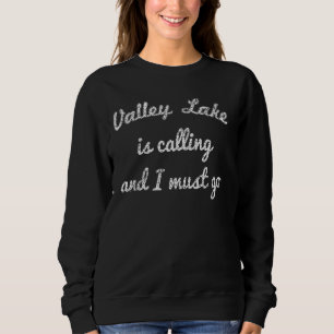 Sweatshirt Valley Lake Alabama Funny Pêche Camping Été