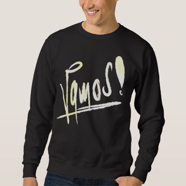 Sweatshirt Vamos | typographie de graffiti manuscrite (Devant)