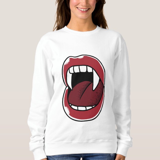 Sweatshirt Vampire Mouth (Devant)