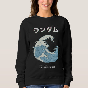 Sweatshirt Vaporwave Glitch esthétique 80s Retro Grande vague