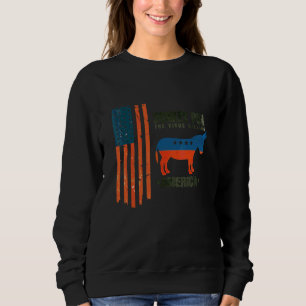 Sweatshirt Variole du âne La maladie qui détruit l'Amérique