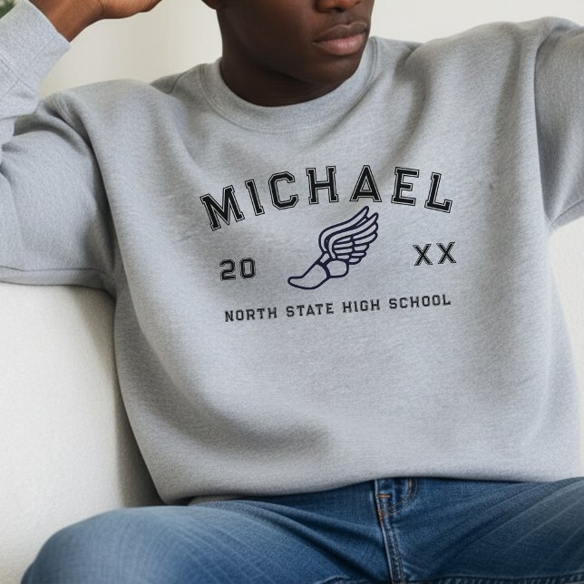 Sweatshirt Varsity Letter Sports Graduation Custom Athlete (Celebrate your athlete in the family with this Varsity Letter Sports Graduation Custom Athlete Crew!)