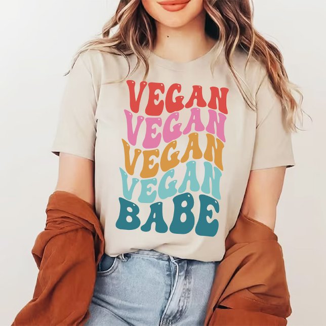 Sweatshirt Vegan Babe Pastel Amateur Super de légumes (Vegan Babe Pastel Groovy vegetables lover Sweatshirt)
