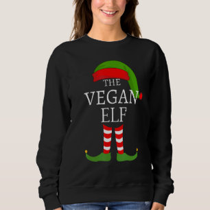 Sweatshirt Vegan Elf Matching Family Group Christmas Party Pa