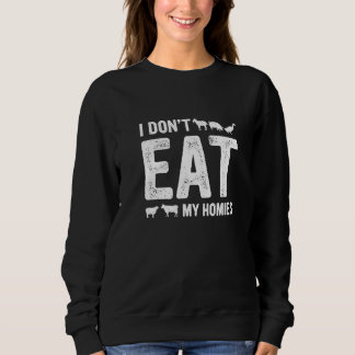 Sweatshirt Veganécrologie Je Ne Mange Mes Hommes Monde Vegan