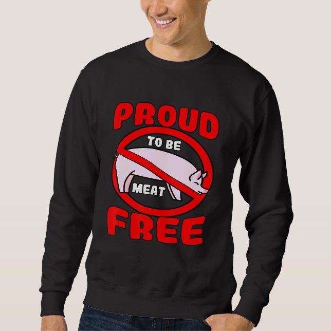 Sweatshirt Végétarien Végétarien Lifestyle Viande Régime Libr (Devant)