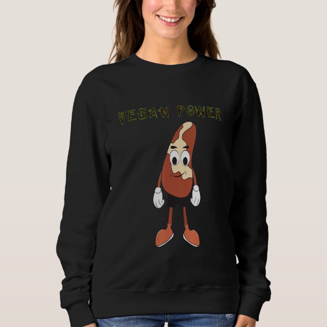 Sweatshirt Veggie Power Paranut Power Vegan Protein Vegan (Devant)