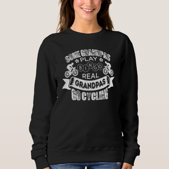Sweatshirt Vélo Amour Véritable Grand-Père Aller Vélo Équitat (Devant)