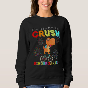 Sweatshirt Vélo de maternelle dinosaure pour enfants Prêt à é