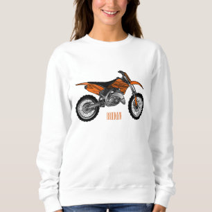 Sweatshirt Vélo droit hors route moto / motocross dessin anim