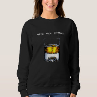 Sweatshirt Veni Vidi Whisky Messieurs Idée Hipster