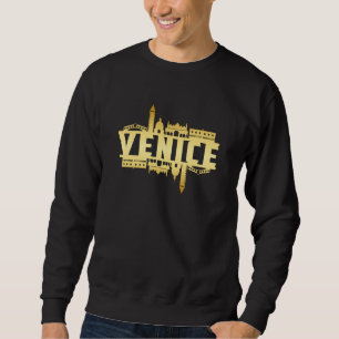 Sweatshirt Venice Italie City Skyline Cityscape Funny Cadeau