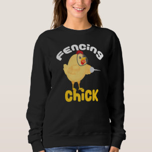 Sweatshirt Ventilateur sportif cool de l'escrime de poulet de