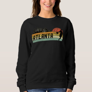 Sweatshirt Ventilateurs de basket-ball Sun Retro Atlanta Ga C