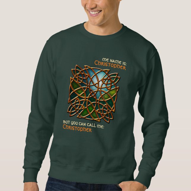 Sweatshirt Verre à tôle celtique 2 (Personnalisé) (Devant)