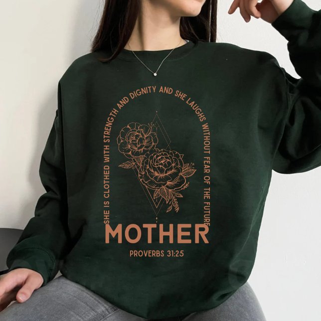 Sweatshirt verset de la Bible de Mama chrétienne (Créateur téléchargé)