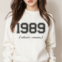 VERSIONS 89 Année personnalisée Nom personnalisé V