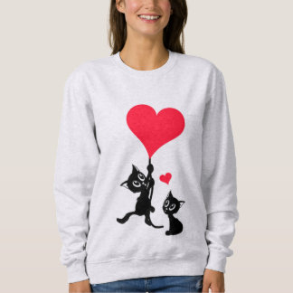 Sweatshirt Veste à capuche Love Cats – Style mignon et confor