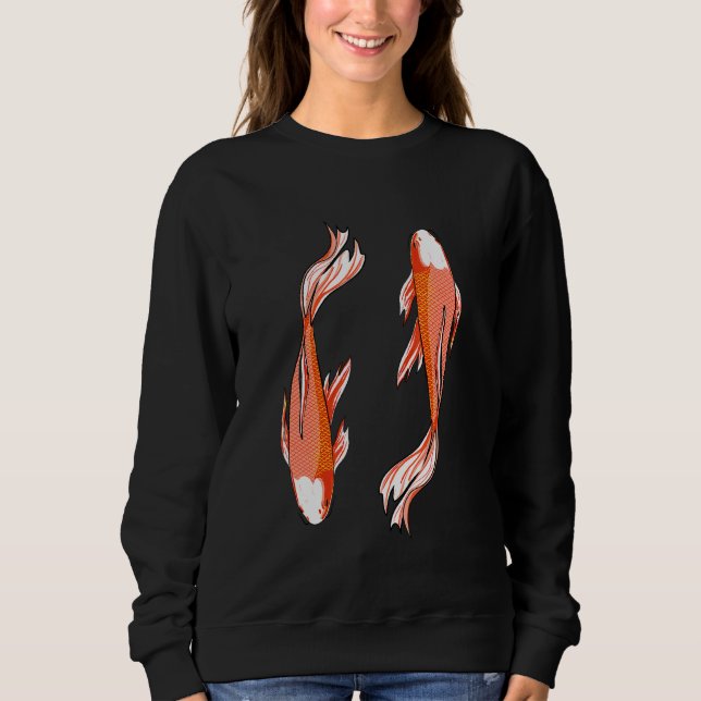 Sweatshirt Vêtement de poisson mignon (Devant)