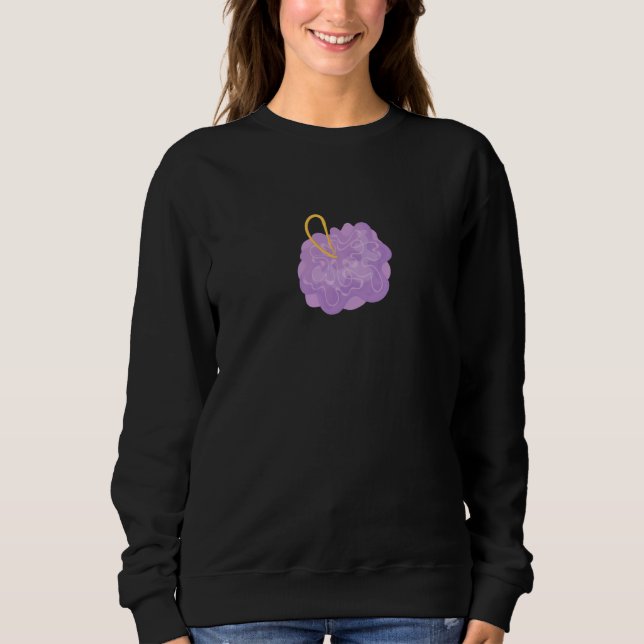 Sweatshirt Vêtements amusants Loofah Violet Loofa (Devant)