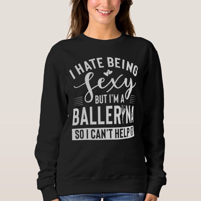 Sweatshirt Vêtements Ballerina - Design unique Ballerinas (Devant)
