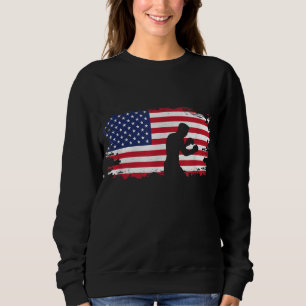 Sweatshirt Vêtements de boîte à drapeau américain - Boxer Box