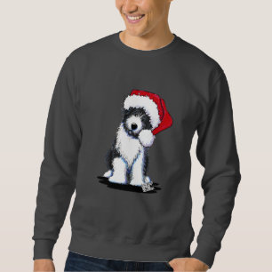 Sweatshirt Vêtements de collie à portée père Noël