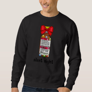 Sweatshirt Vêtements de nuit silencieux Joyeux Noël Drogues M