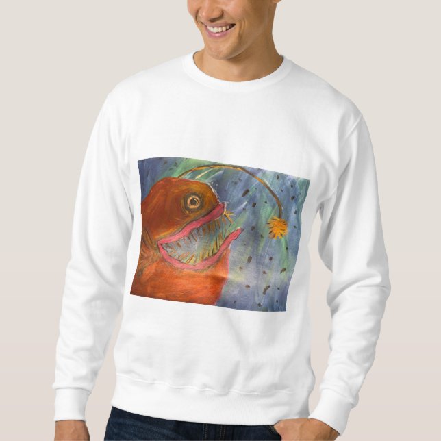 Sweatshirt Vêtements de poisson brillants (Devant)