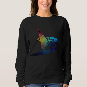Sweatshirt Vêtements de surf cool dans le Surf spatial Galaxy