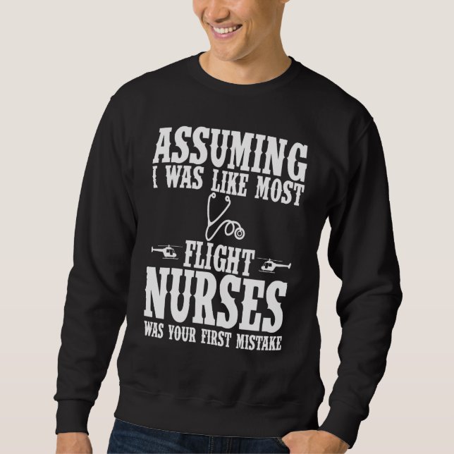Sweatshirt Vêtements d'infirmière de bord - Cute Nurse Design (Devant)