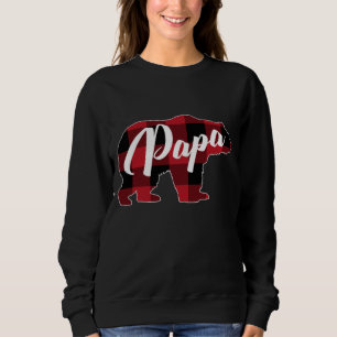 Sweatshirt Vêtements d'ours à bison rouge, Papa Pajama