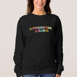 Sweatshirt Vêtements du Mercredi Fou pour la Journée du Mélan
