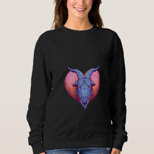 Sweatshirt Vêtements gothiques de chèvre pour femmes Baphome