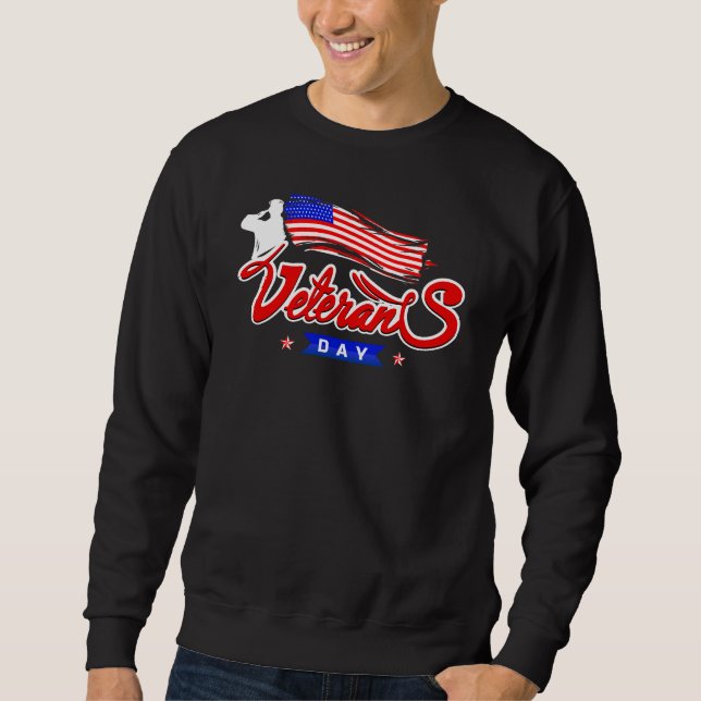 Sweatshirt veteran days patriotic  (Devant)