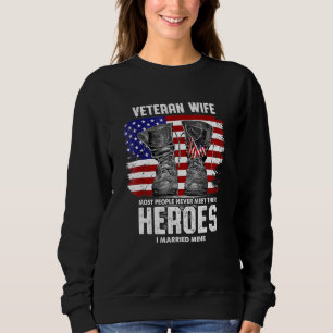 Sweatshirt Vétéran Femme La plupart des gens ne rencontrent j