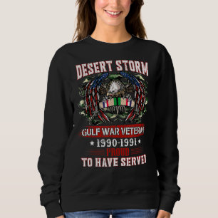 Sweatshirt Vétéran tempête du désert Vétéran fier