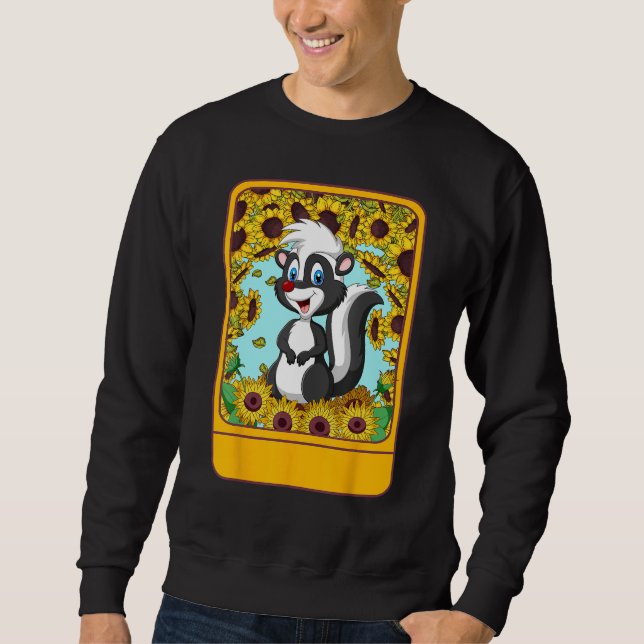 Sweatshirt Veterinarian Sunflower Skunk Tee  For Pet  Ideas (Devant)