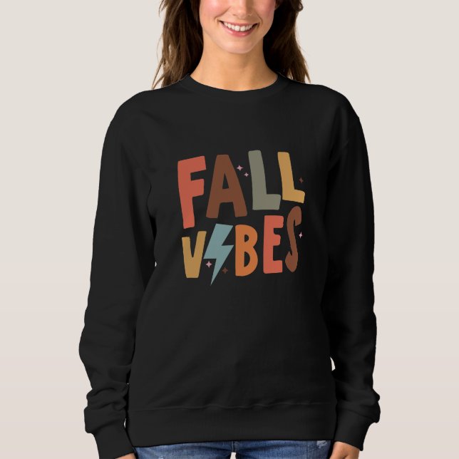 Sweatshirt Vibe d'automne (Devant)