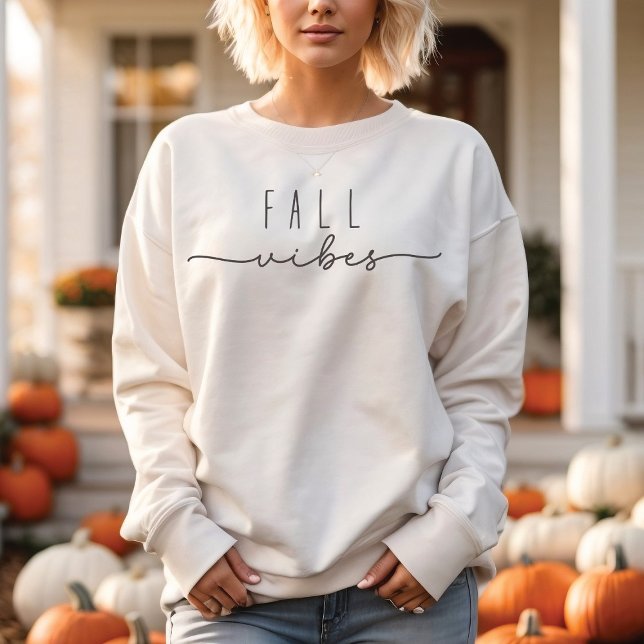 Sweatshirt Vibes d'automne minimaliste tendance (Créateur téléchargé)