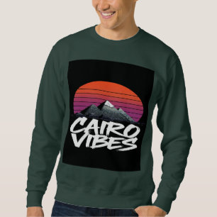 Sweatshirt Vibes du Caire Vintage   Style de rue égyptien & V