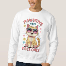 Vibes Pawsitive seulement - Chat mignon avec lunet