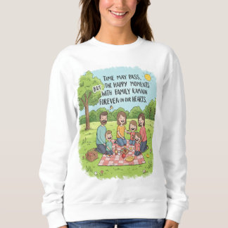 Sweatshirt Vibrant Moments de famille Doodle