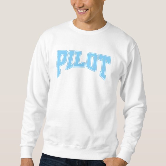 Sweatshirt Vie du pilote - Graphique d'aviation amusant et él (Devant)