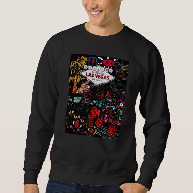 Sweatshirt Vie nocturne Lv Distressed Bong Bones Vêtements (Devant)