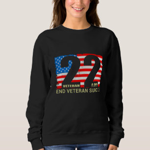 Sweatshirt Vietnam Vétérinaire Drapeau américain Patriotique