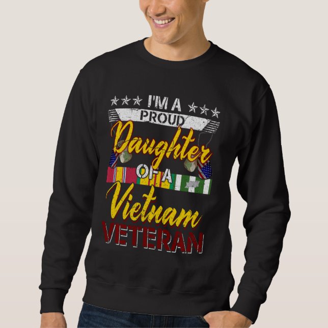 Sweatshirt Vietnam Vétérinaire Fier fille Tee - shirts garçon (Devant)