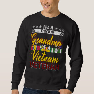 Sweatshirt Vietnam Vétérinaire Fière grand-mère Tee - shirts 